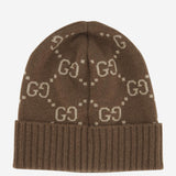 Beanie in jacquard di cashmere GG 811392 3GAC02379 GUCCI 