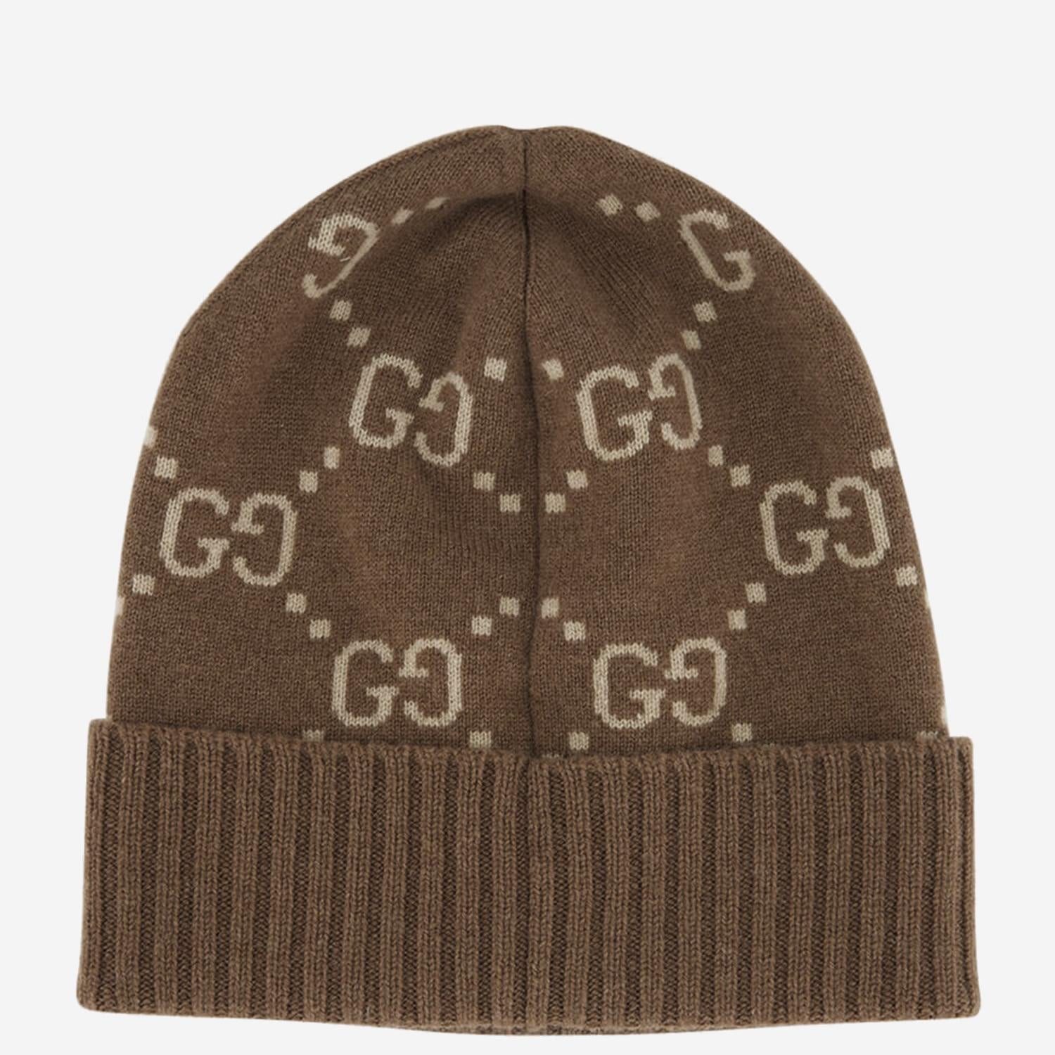 Beanie in jacquard di cashmere GG 811392 3GAC02379 GUCCI 