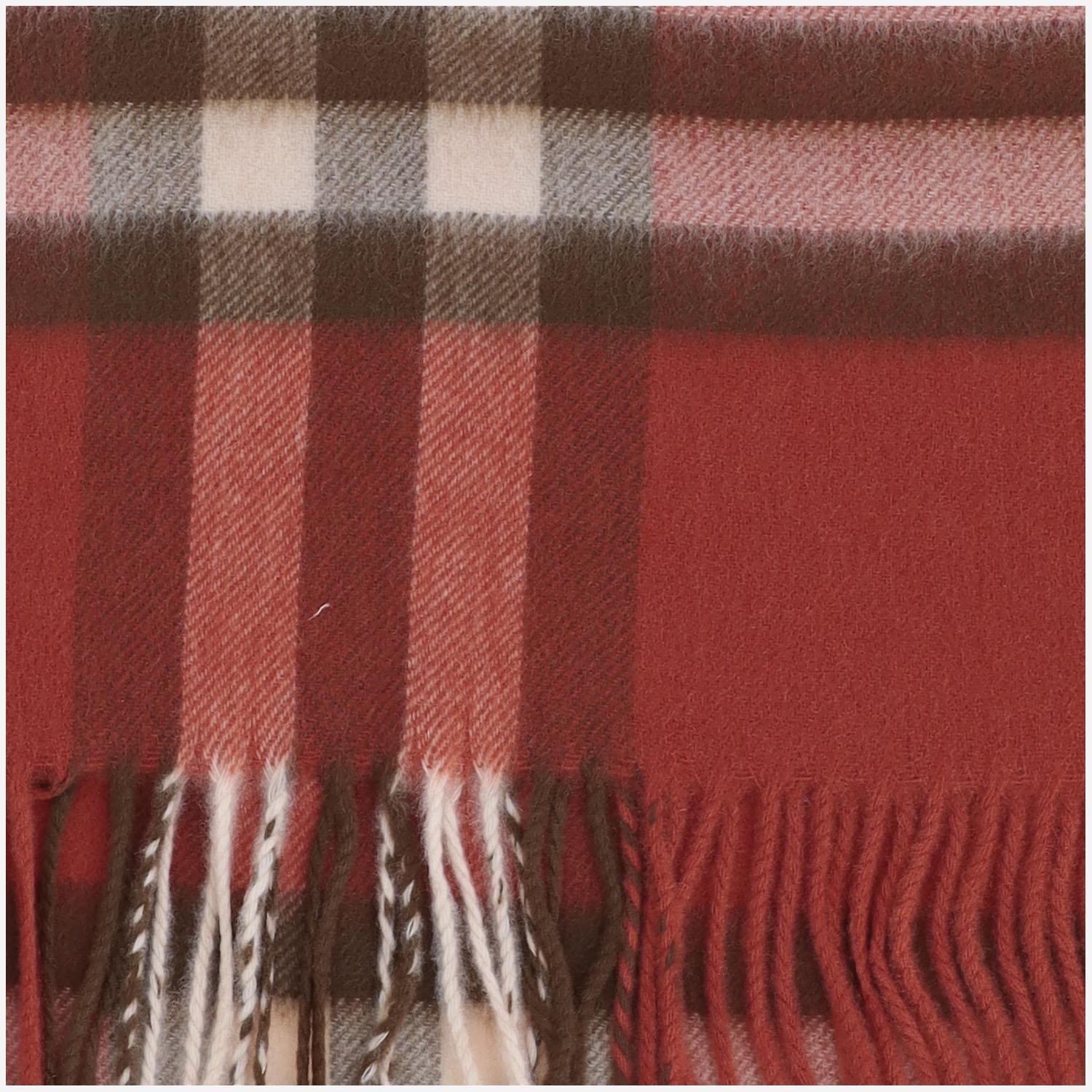 SCIARPA IN CASHMERE CON MOTIVO CHECK 8112645 ROUXRED BURBERRY 