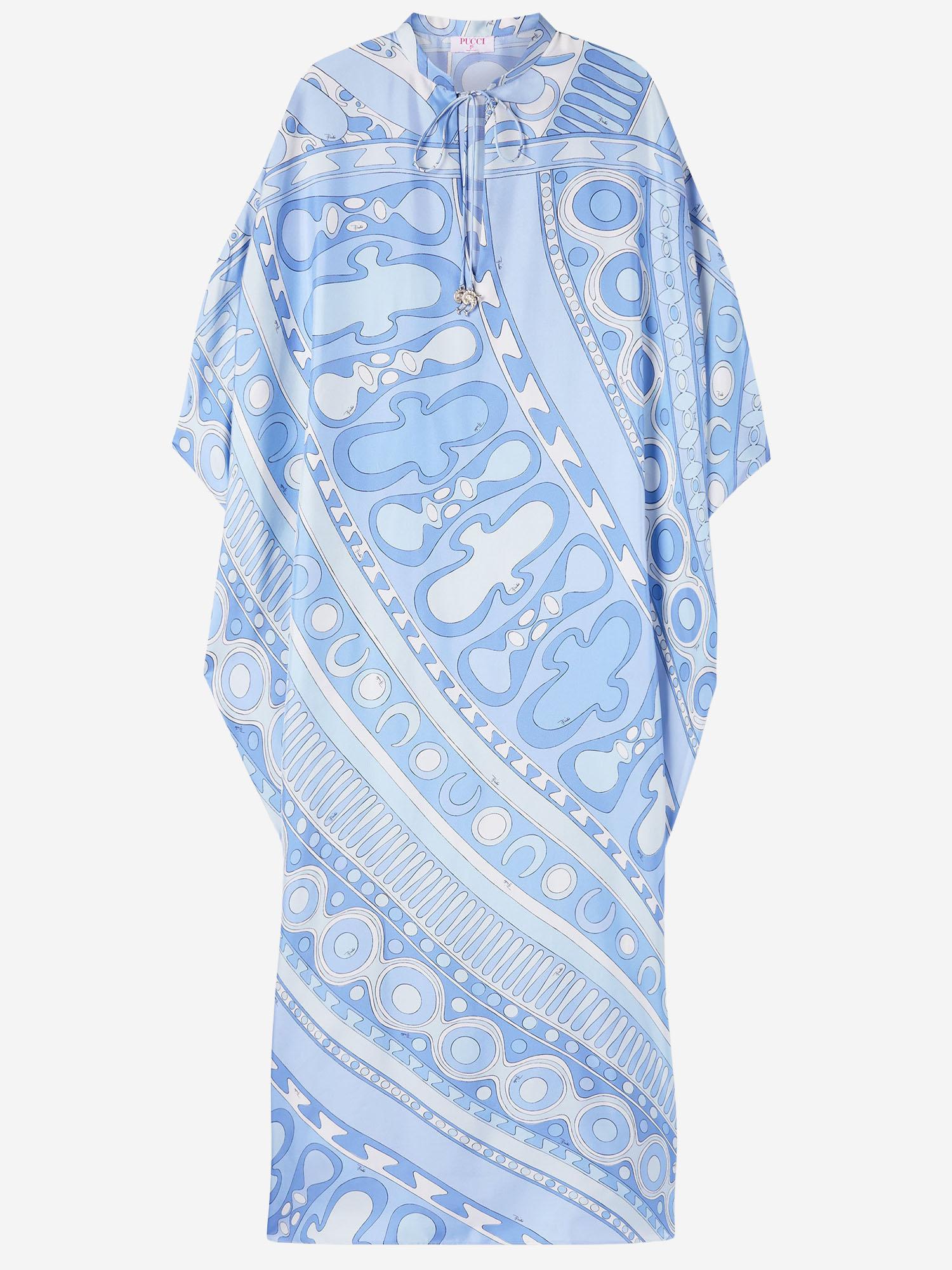 Abito lungo in seta 6HRL766H862 068 EMILIO PUCCI 