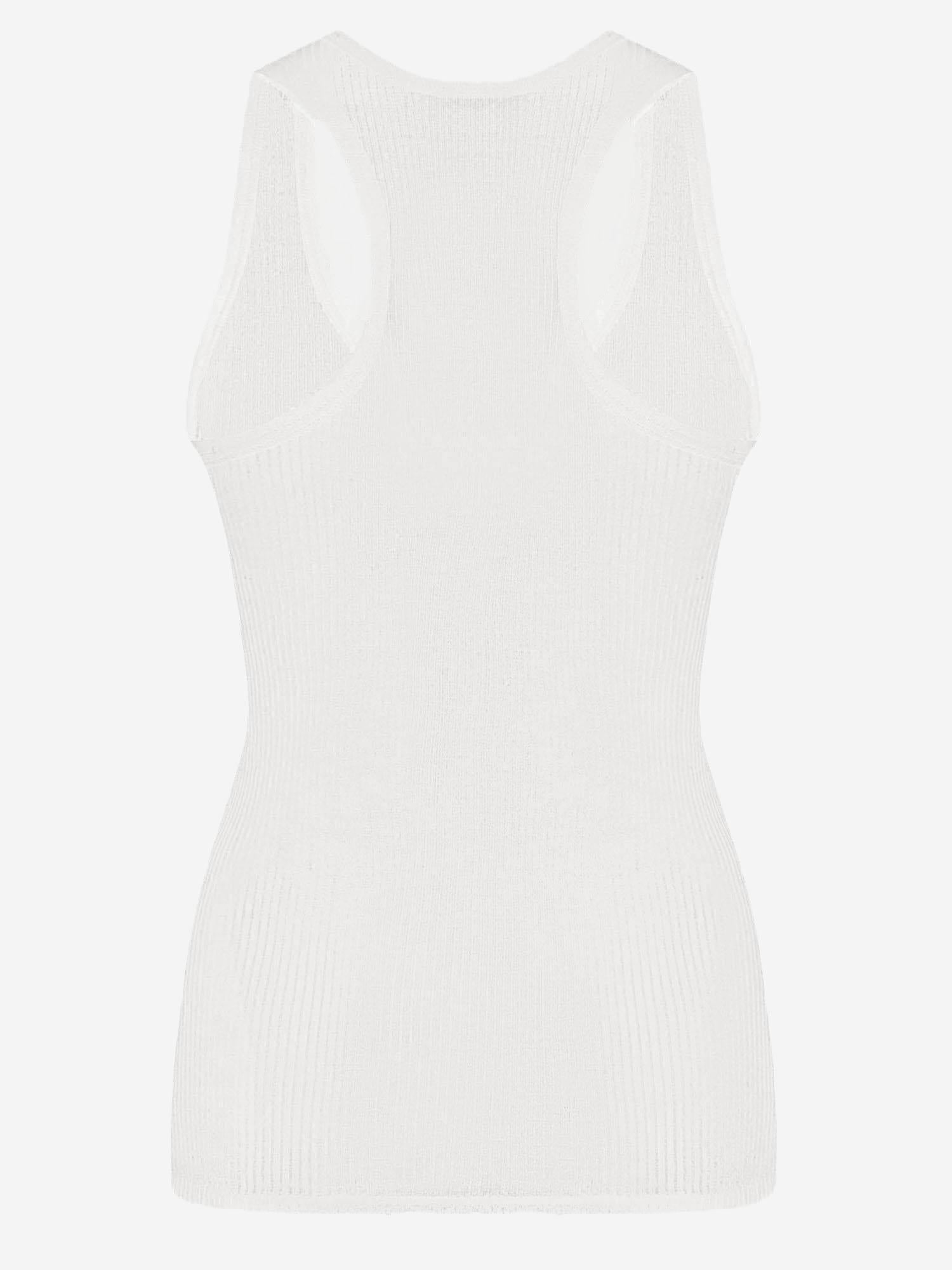CANOTTA CENDREA IN COTONE 10977K776 WHT THE ROW 