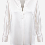 CAMICIA IN SETA CON SCOLLO A V VR84511926 137OWT VINCE 