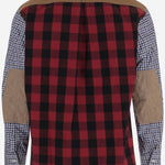 CAMICIA IN COTONE CON MOTIVO CHECK A CONTRASTO WPB013W25 1 JUNYA WATANABE 