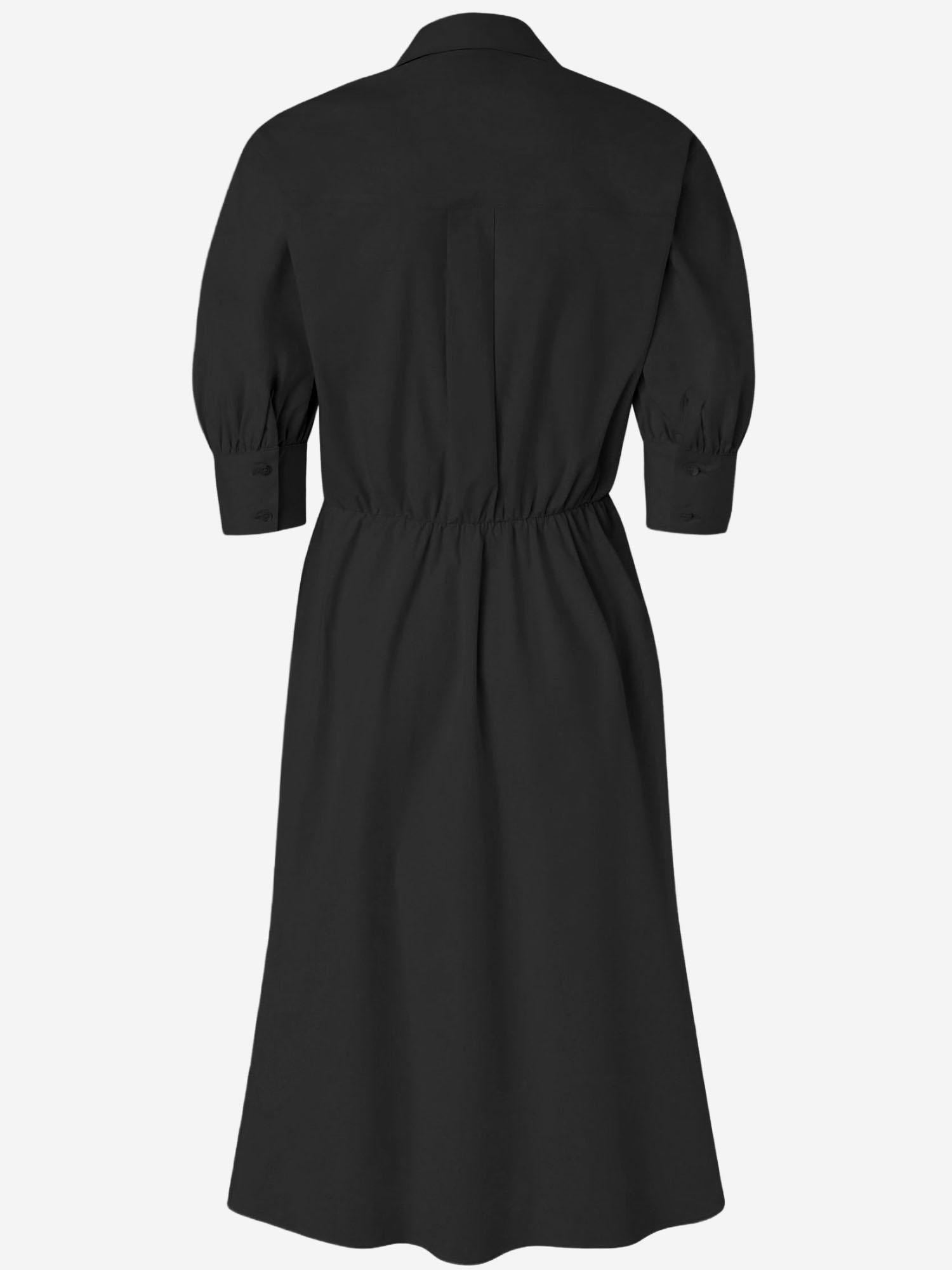 ABITO CORTO ALINE IN COTONE STRETCH 106602 A35QZ99 PINKO 