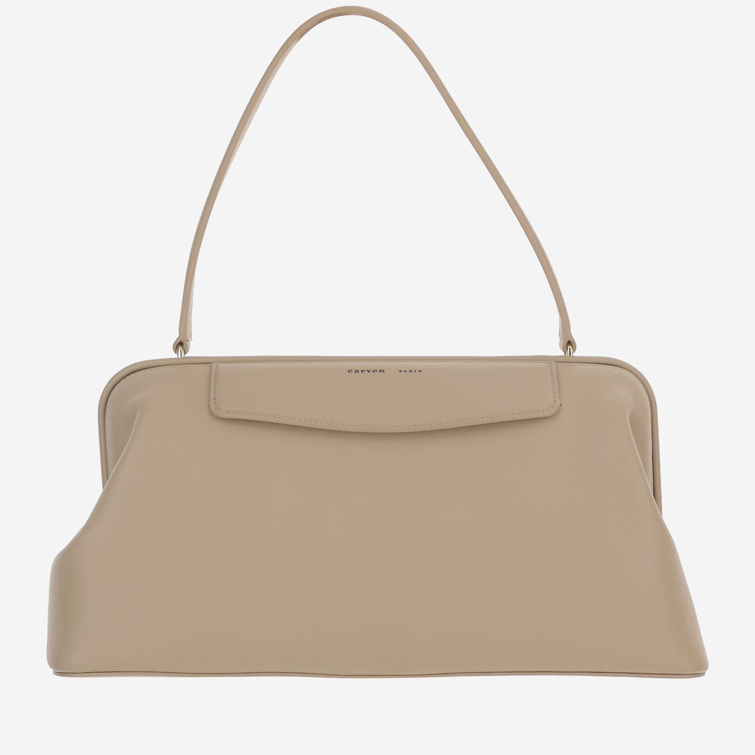 BORSA CARMEN IN PELLE 6251161237 BEIGE CARVEN 