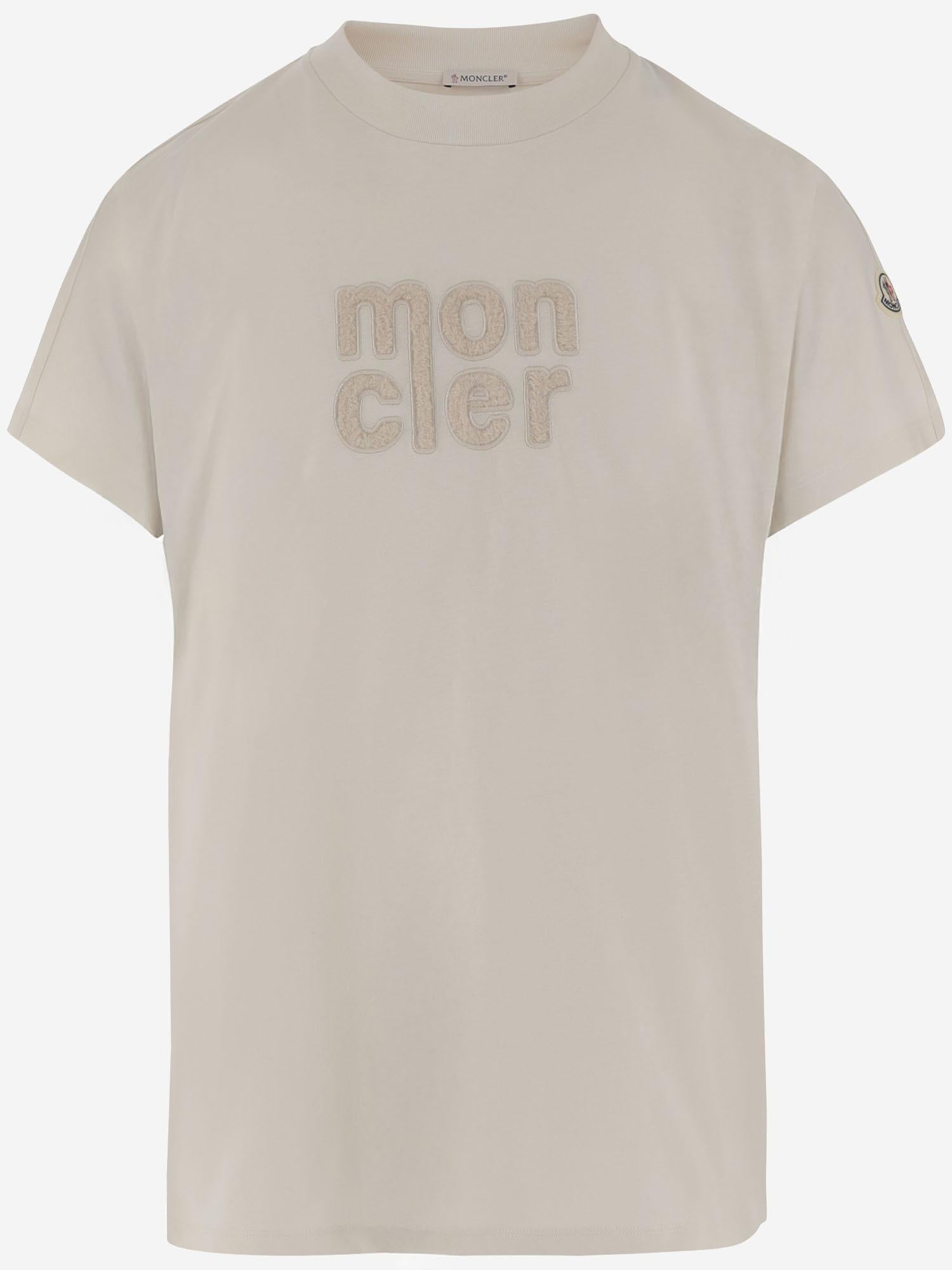 T-SHIRT IN COTONE CON LOGO TEDDY<BR/> 8C00028 89AUO036 MONCLER 