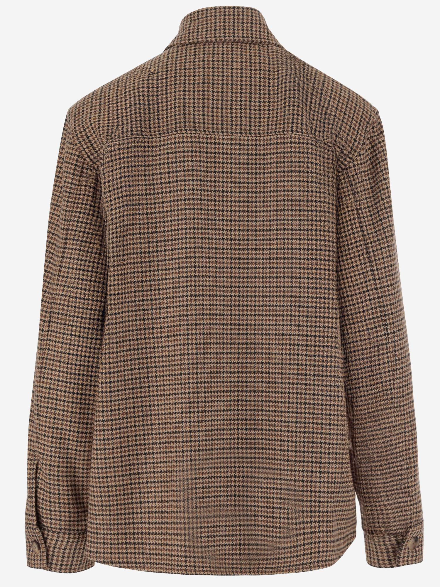 OVERSHIRT IN PIED DE POULE 843378 YZ9CH9773 SAINT LAURENT 