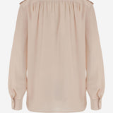 Camicia plissettata in crêpe di seta CH26SHT20005 6H6 CHLOE 