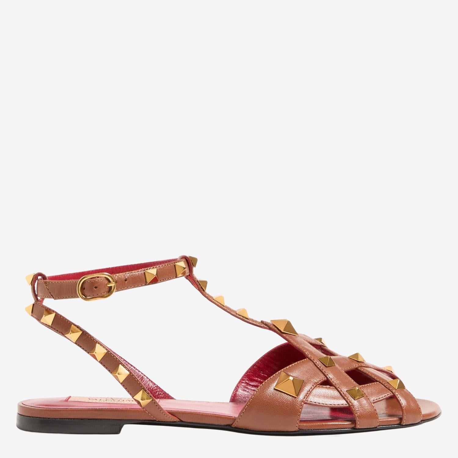 SANDALI STUDDY IN PELLE 8W2S0NN3 JYWN58 VALENTINO GARAVANI 