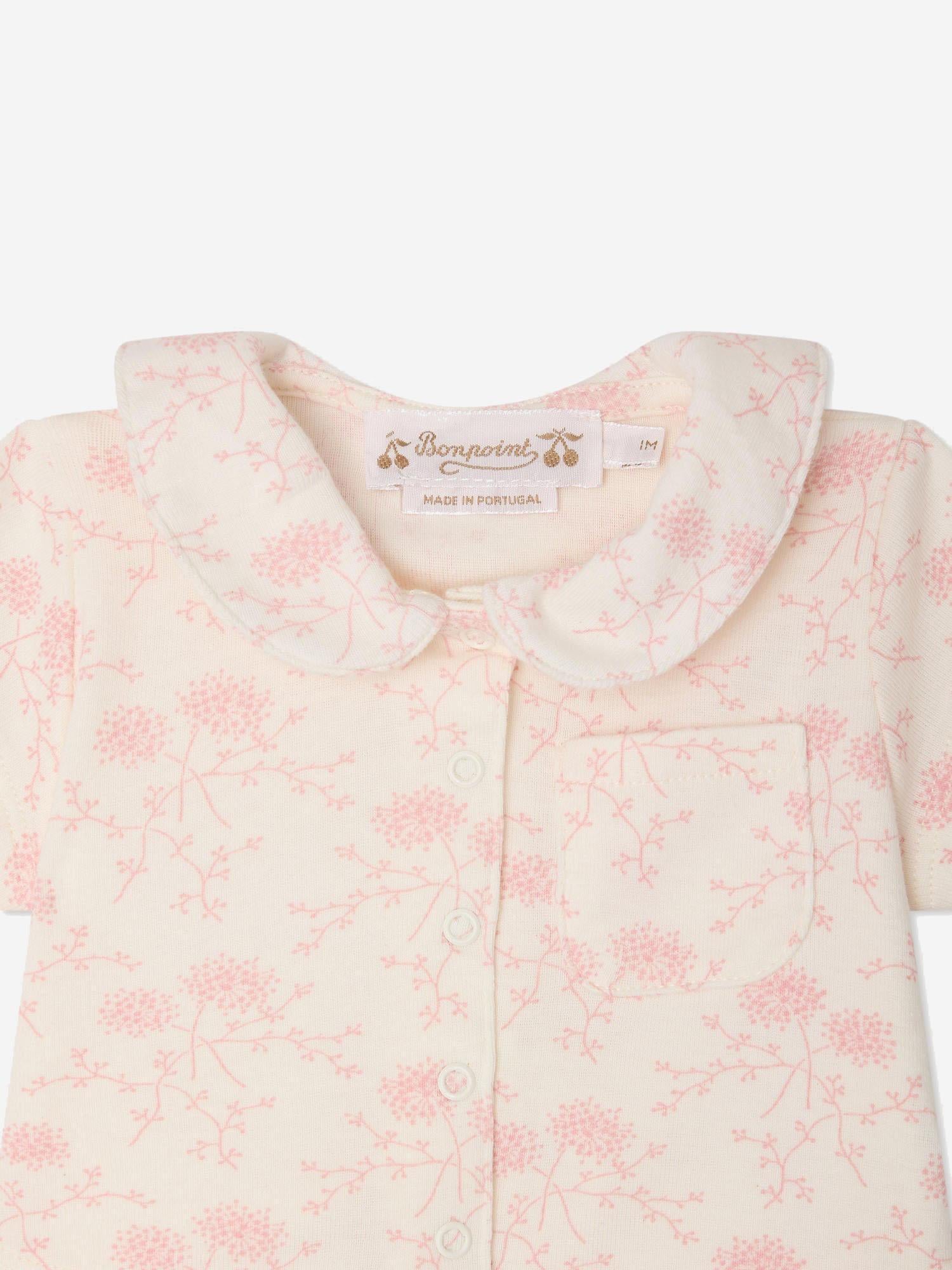 SET LAELIA IN COTONE CON MOTIVO A FIORI S06NNIK00012 521 BONPOINT KIDS 