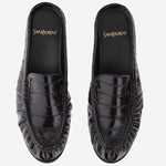 MULES LE LOAFER IN PELLE D'ANGUILLA 869742 0WXAF2013 SAINT LAURENT 