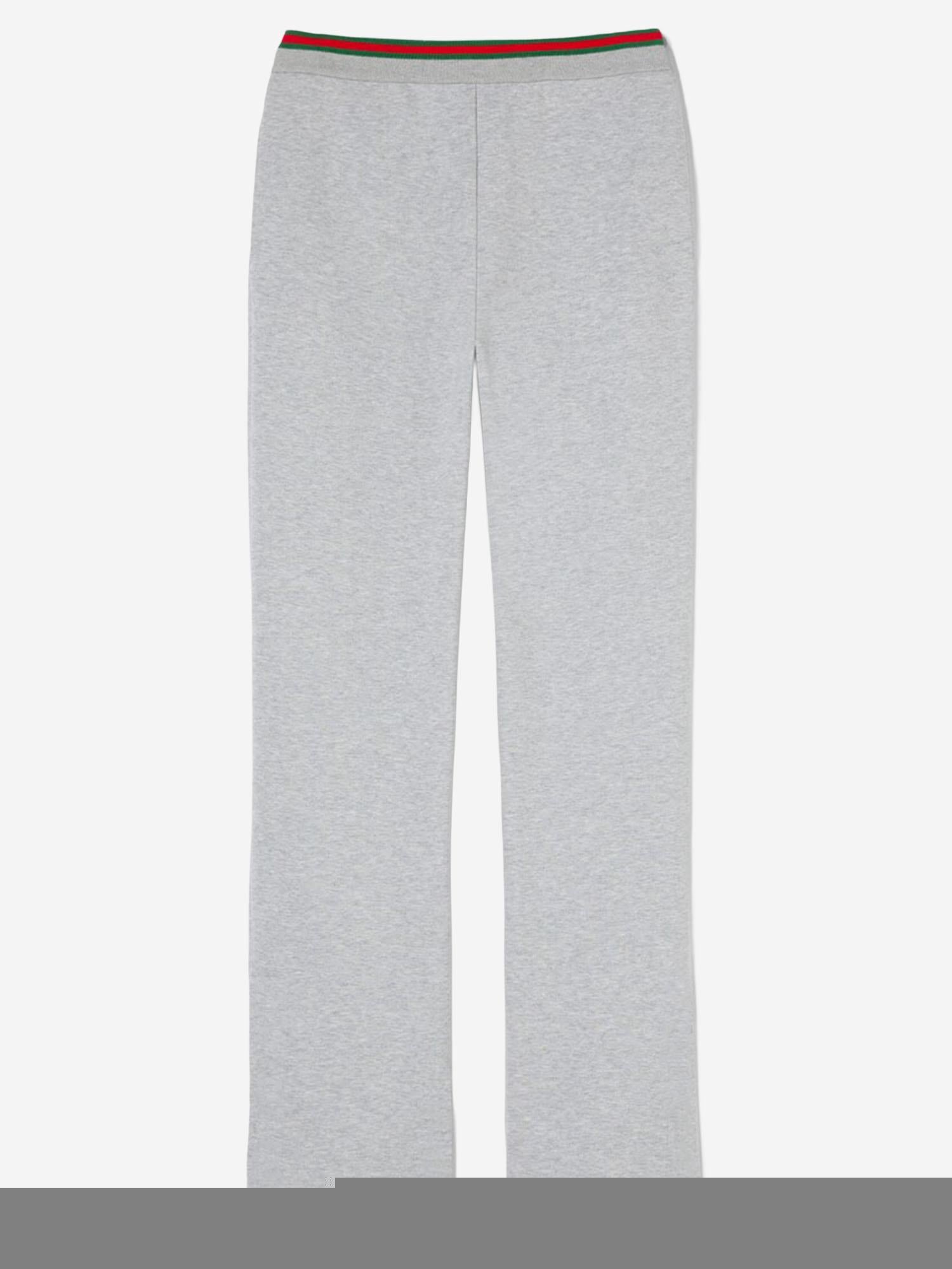 PANTALONI LEISURE IN JERSEY DI COTONE CON WEB 853424 XJHIR1160 GUCCI 