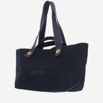 Borsa tote a trapezio grande con logo in cotone AC0890076 699N PATOU 