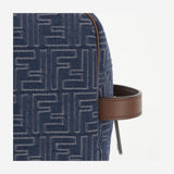 Pochette in cotone con motivo FF 7N0141 AUGOF1SCG FENDI 