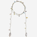 COLLANA CON CRISTALLI e perla VMULTICOLOR  MELA 