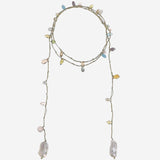 COLLANA CON CRISTALLI e perla VMULTICOLOR  MELA 