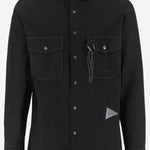 CAMICIA IN MISTO COTONE CON LOGO 5746183063 010 AND WANDER 