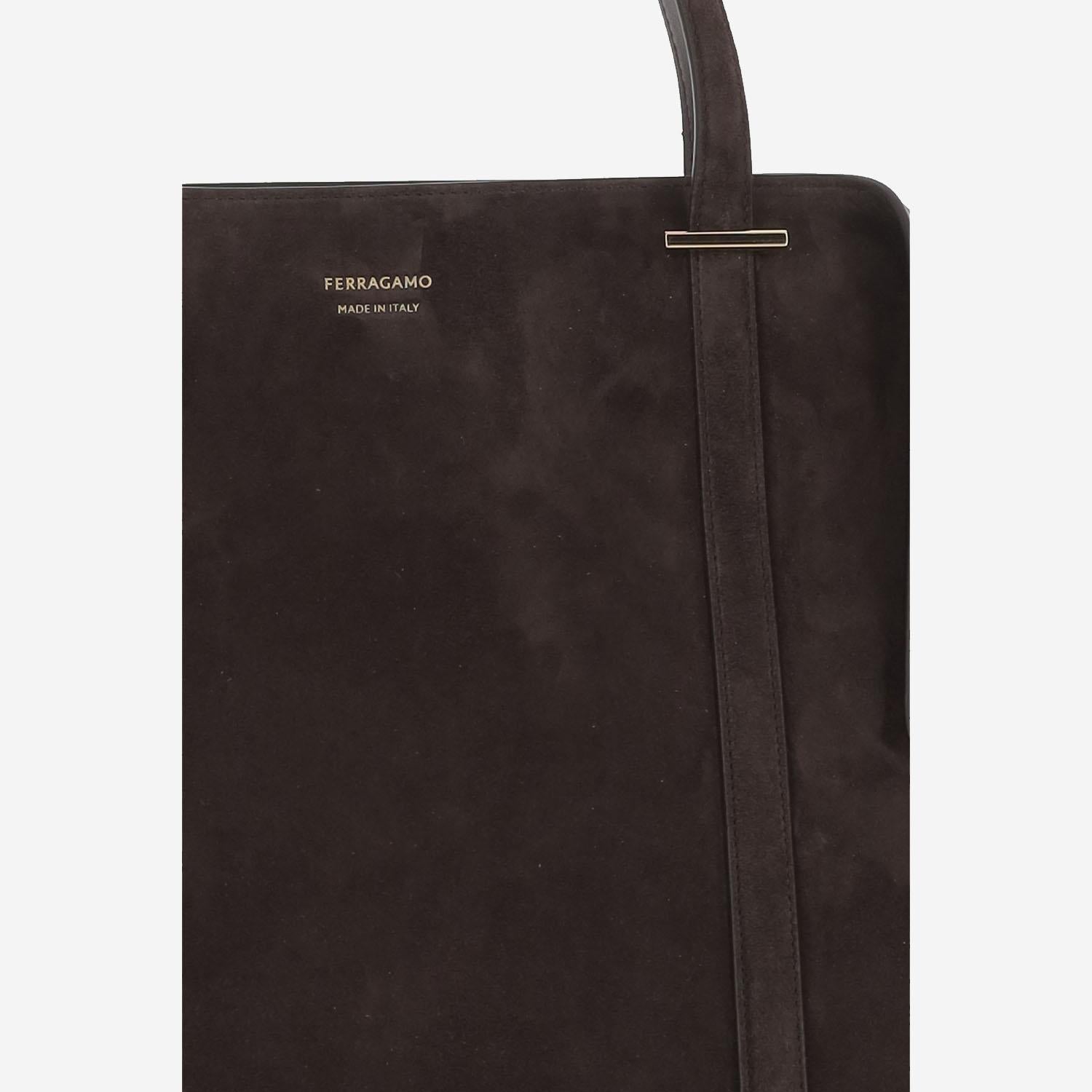 BORSA A SPALLA IN SUEDE 21A452 002 SALVATORE FERRAGAMO 