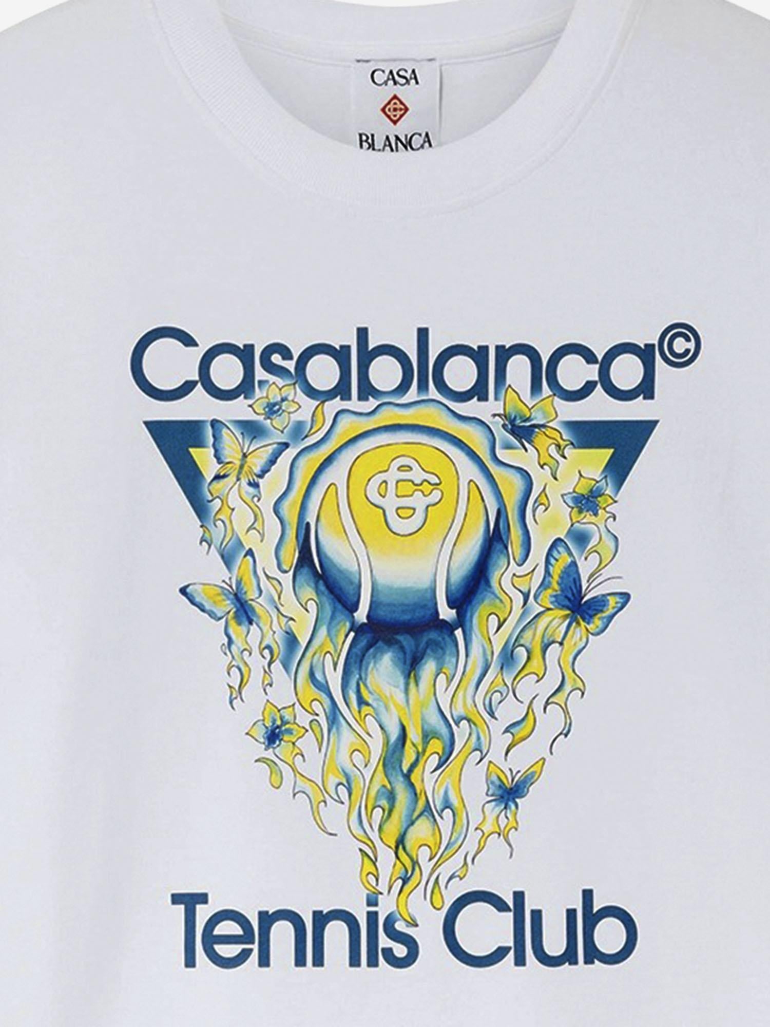 T-SHIRT IN COTONE CON LOGO WSP26JTS046 02 CASABLANCA 