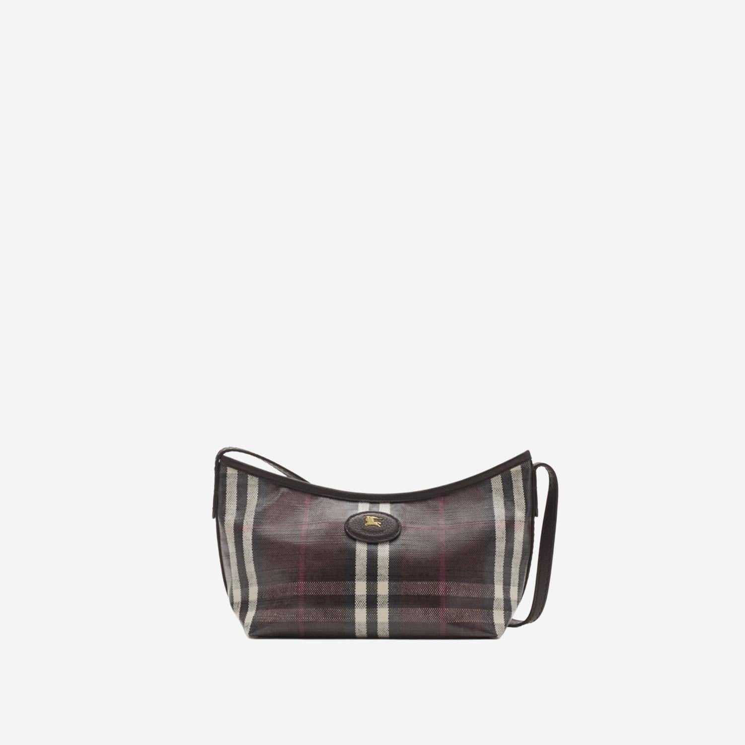 BORSA A TRACOLLA HIGHLANDS MINI 8114728 MAHOGANY BURBERRY 