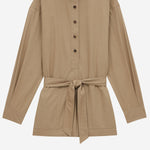 CAMICIA A TUNICA CON CINTURA 817342 YZ9AN2121 SAINT LAURENT 