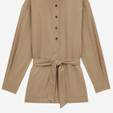 CAMICIA A TUNICA CON CINTURA 817342 YZ9AN2121 SAINT LAURENT 