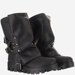 STIVALETTI IN GOMMA E PELLE CT1109 AX8728B956 DOLCE & GABBANA 