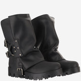 STIVALETTI IN GOMMA E PELLE CT1109 AX8728B956 DOLCE & GABBANA 