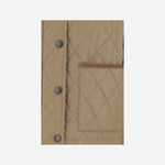 Giacca corta in nylon trapuntato 8107466 FLAX/SANDIPCHECK BURBERRY 