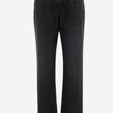 JEANS CARLYL IN DENIM DI COTONE 6516W4136 BLK THE ROW 
