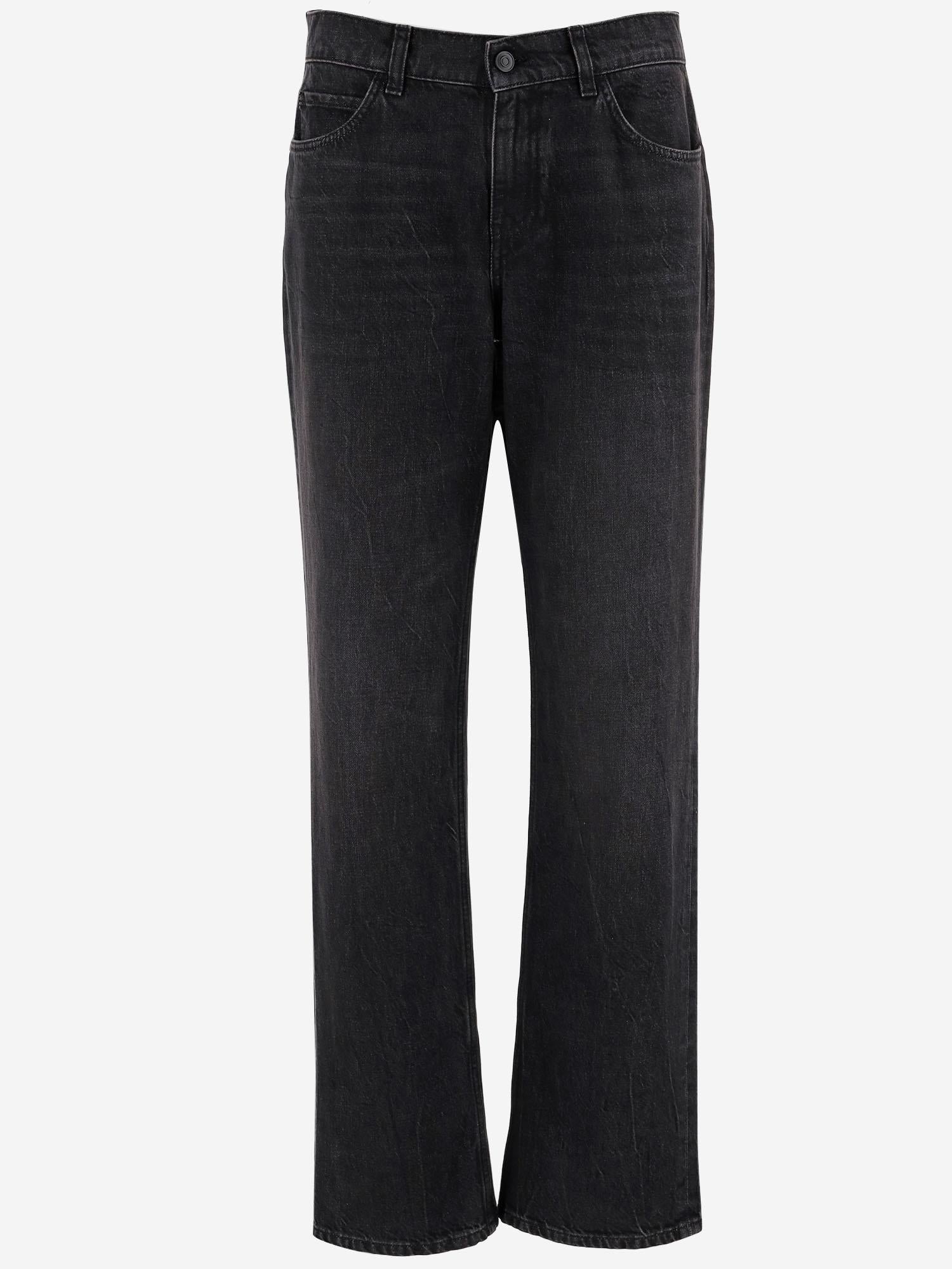 JEANS CARLYL IN DENIM DI COTONE 6516W4136 BLK THE ROW 