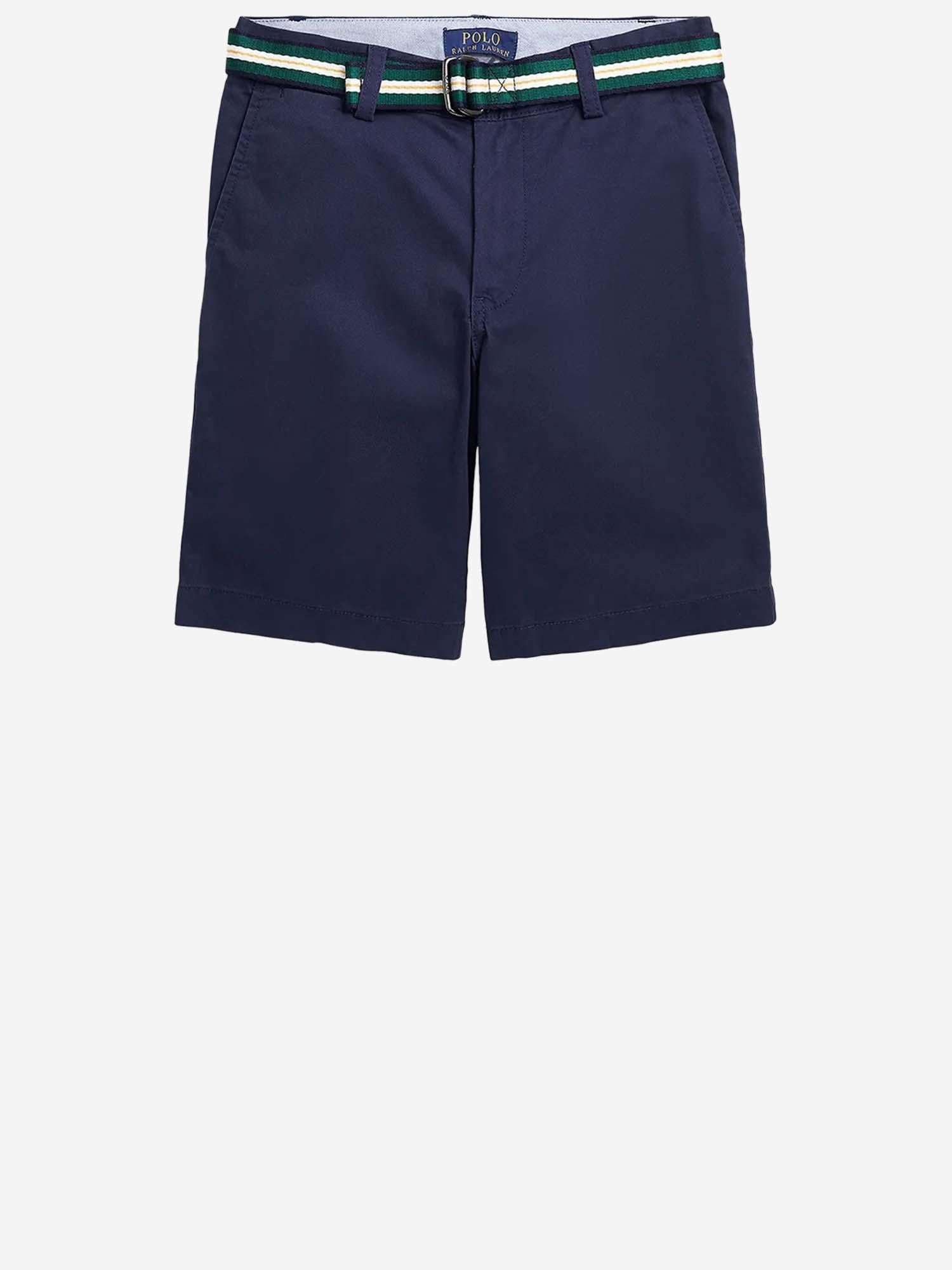 PANTALONI CORTI IN COTONE STRETCH 323863960 003 POLO RALPH LAUREN KIDS 