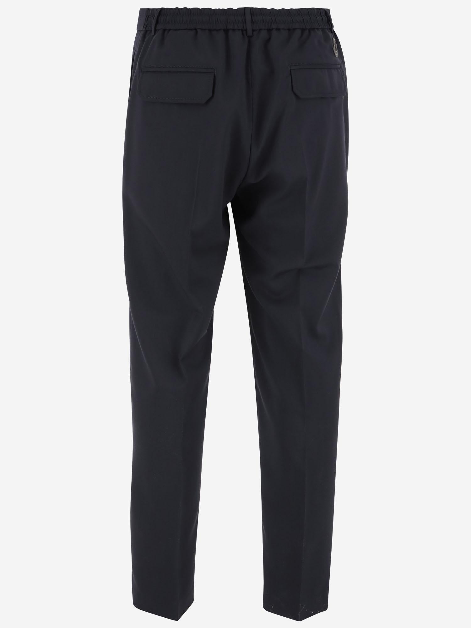 Pantaloni sartoriali in gabardine di misto lana 2A00018 597FV77D MONCLER 