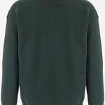 MAGLIONE IN LANA E CASHMERE CON COLLETTO A COSTE GM002191 AF20324UB002 GIORGIO ARMANI 