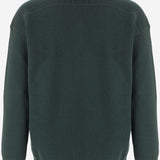 MAGLIONE IN LANA E CASHMERE CON COLLETTO A COSTE GM002191 AF20324UB002 GIORGIO ARMANI 