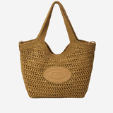 BORSA SHOPPING IN RAFIA CON LOGO XBWEBLA0300 RGM478Y TODS 