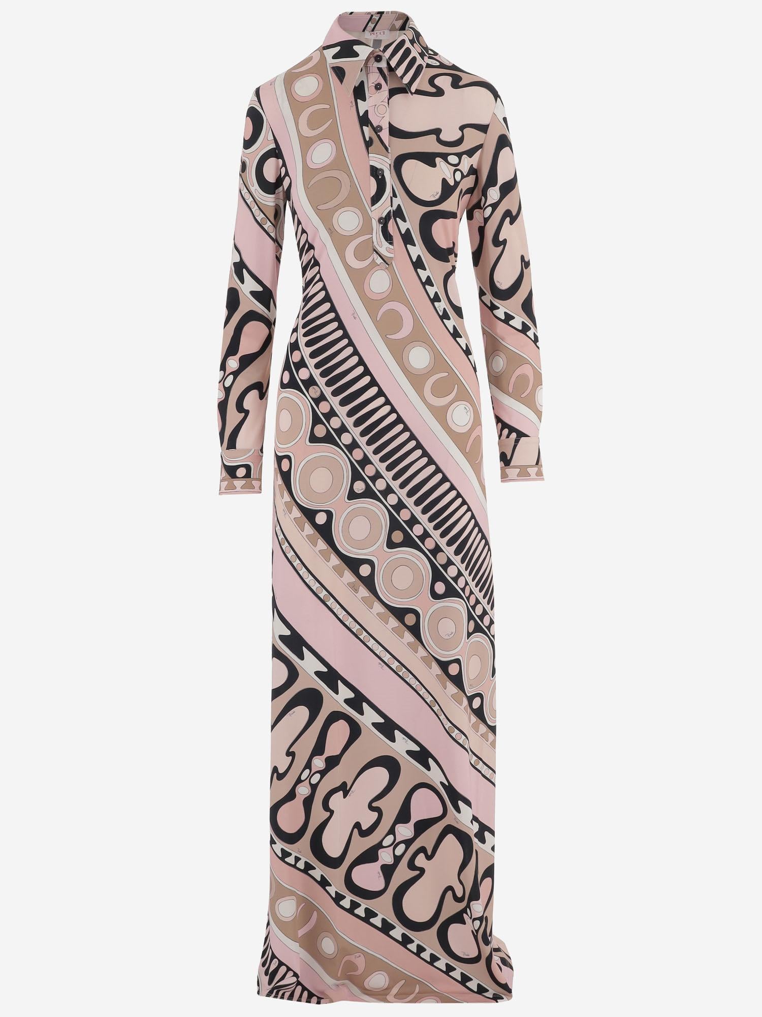 ABITO LUNGO IN VISCOSA STRETCH 6HJI656H887 063 EMILIO PUCCI 