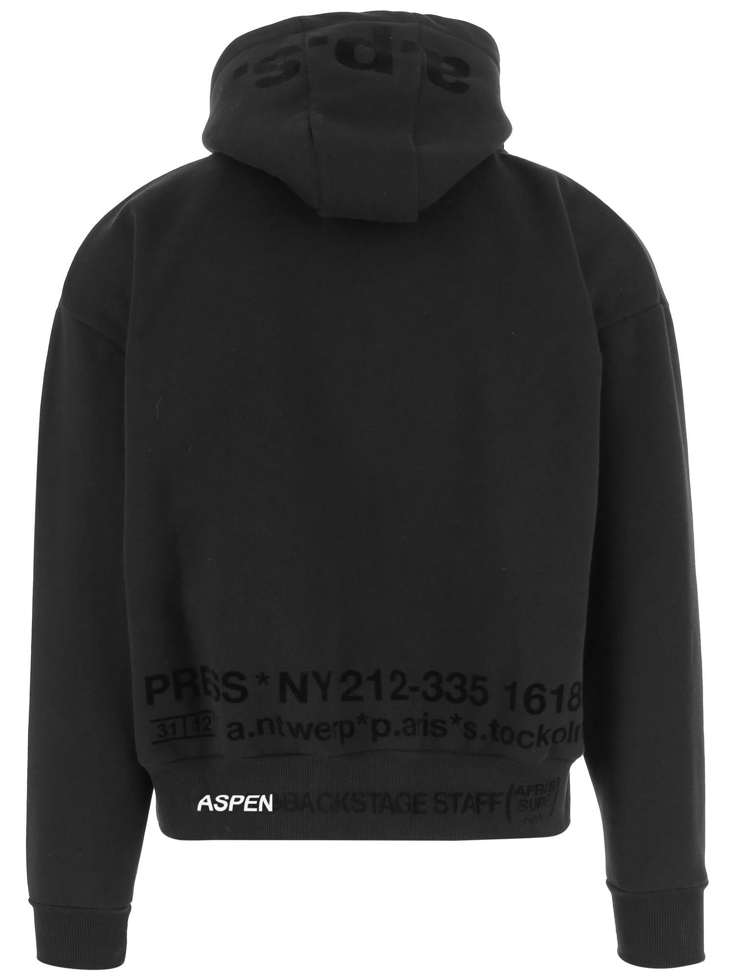 FELPA IN MISTO COTONE CON LOGO 47HOODIEBOULEDENEIGE BLACK APRES SURF 