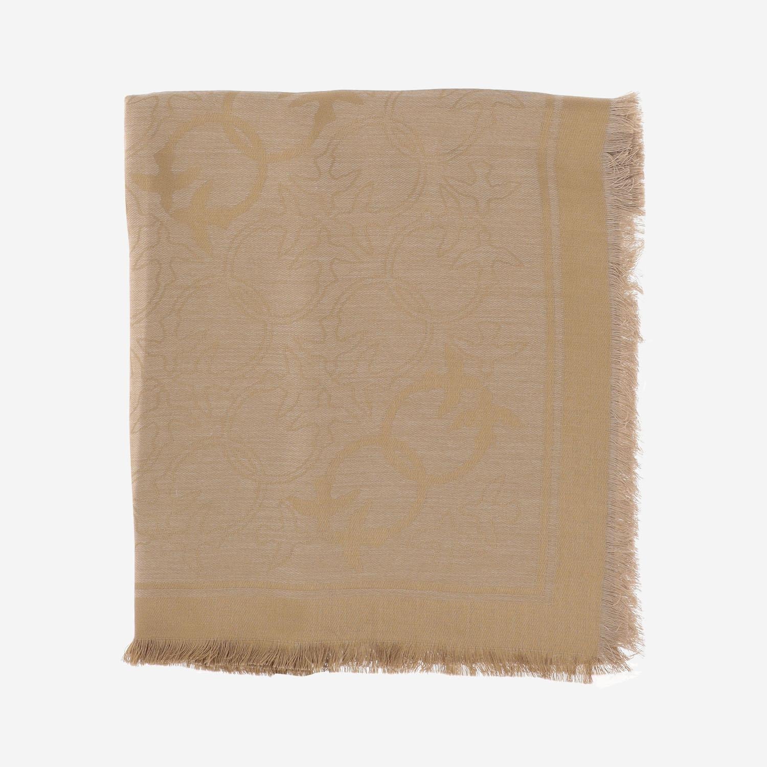 SCIARPA IN MISTO VISCOSA CON MOTIVO LOVE BIRDS 106017 A2ZHC65 PINKO 