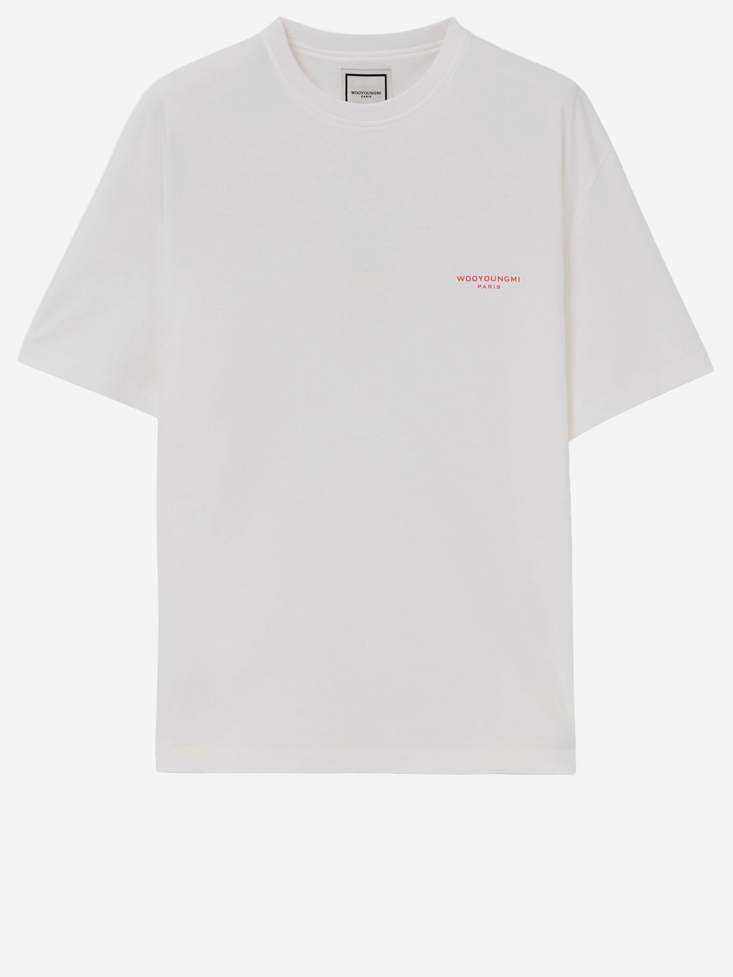 T-SHIRT IN COTONE CON LOGO W261TS09 714W WOOYOUNGMI 