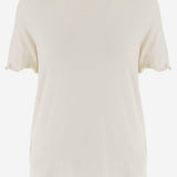 T-SHIRT IN MISTO SETA J01NF0006 J20341105 JIL SANDER 