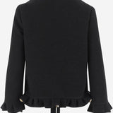 GIACCA IN MISTO LANA CON DETTAGLI RUCHES 7B3CE4M0 7LV0NO VALENTINO 