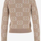 MAGLIA LOVE BIRDS IN MISTO VISCOSA 106041 A2YDC4Z PINKO 