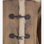 CAPPOTTO IN NYLON CON DETTAGLI IN PELLICCIA PZ119 SLV003 UNCOMMON 