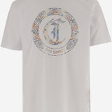 T-SHIRT IN COTONE CON STAMPA 80OAHE01 CJ110003 JUST CAVALLI 
