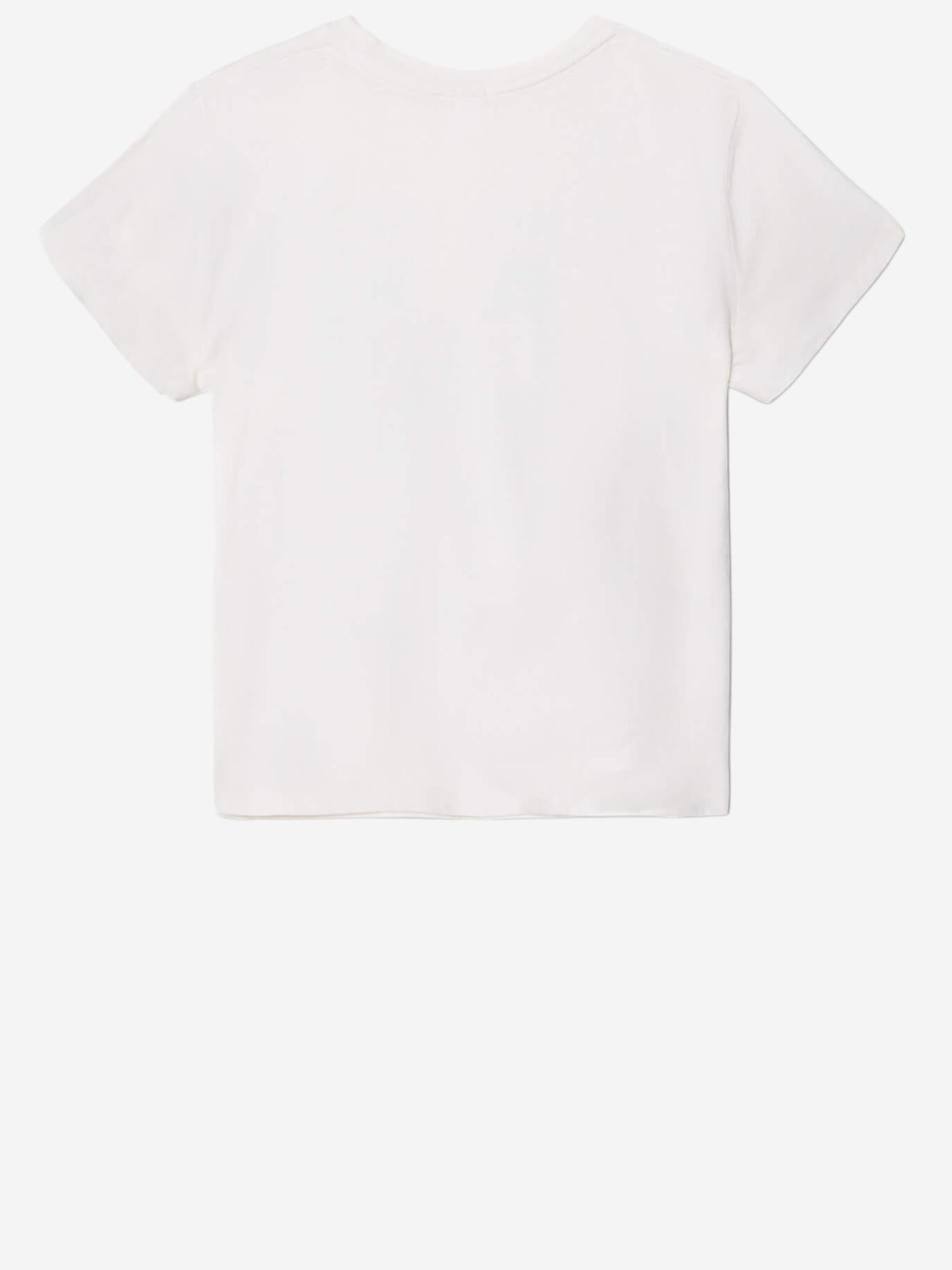 T-SHIRT IN COTONE CON STAMPA 02402WCGT376 VINTAGEWHITE RE/DONE 