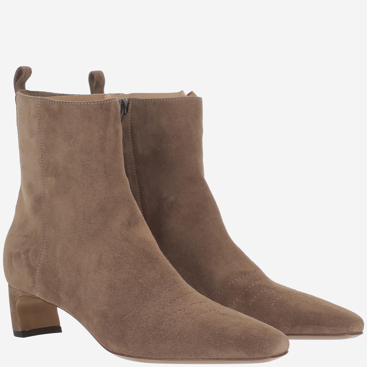 STIVALETTI IN SUEDE SR483505 CASHMERESESAMO SARTORE 