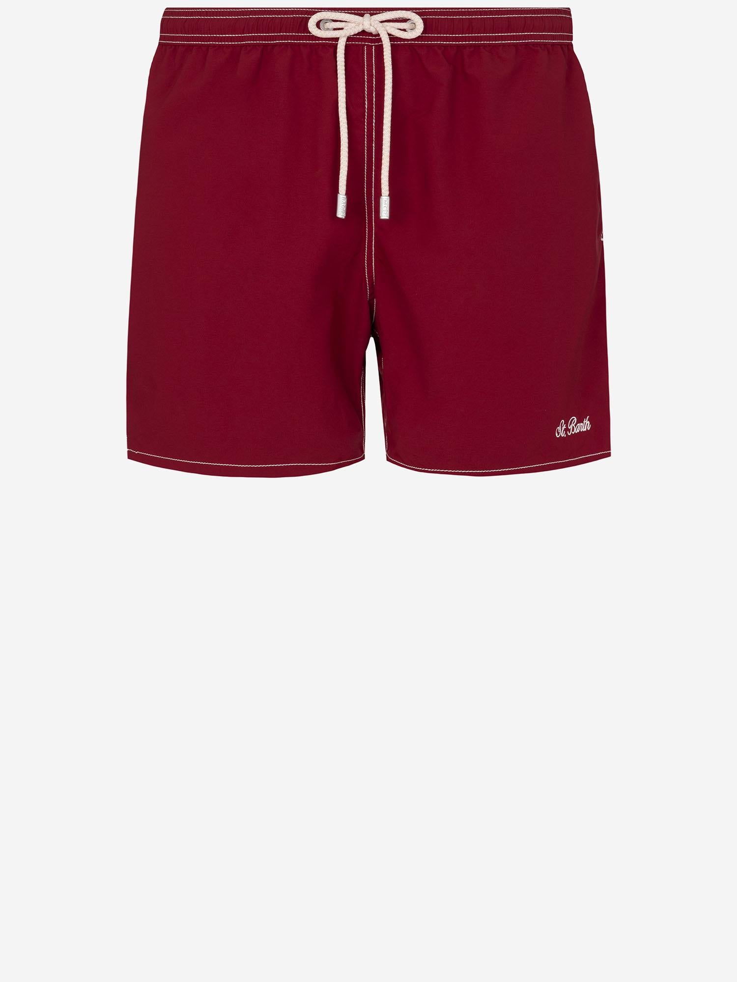 SHORTS DA BAGNO IN NYLON CON LOGO PATM001 01557L MC2 SAINT BARTH 