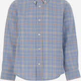 CAMICIA IN COTONE CON MOTIVO A QUADRI MBML 52 NICOLETTA FANNA KIDS 