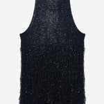 TOP IN JERSEY LUREX CON FRANGE GW003312 AF25439FB055 GIORGIO ARMANI 